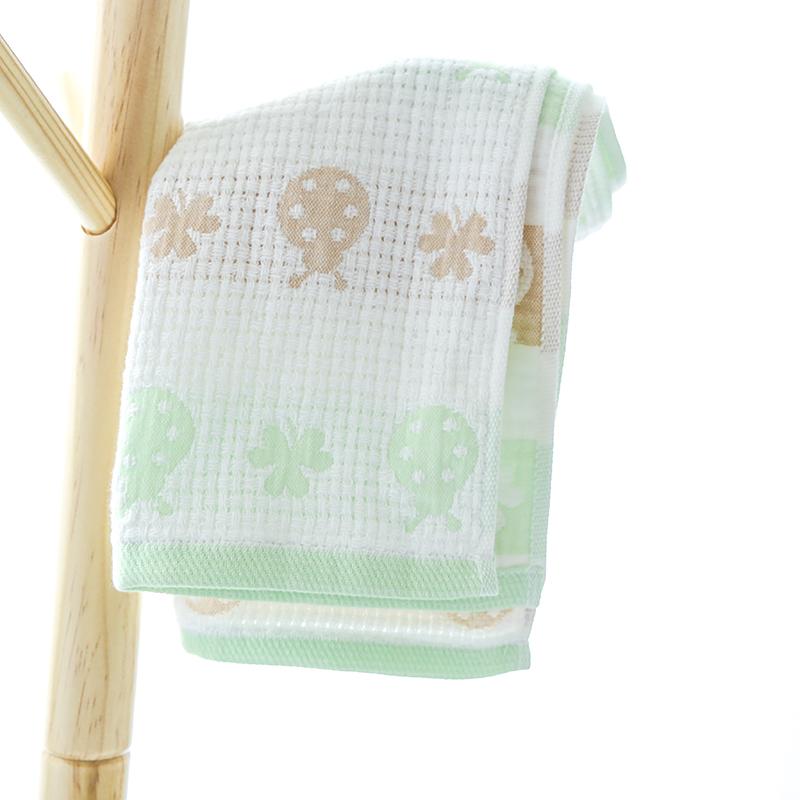 Vải Xô 100% Cotton Khăn Mặt Hút Nước Đồ Gia Dụng Tiếng Nhật Sắc Xanh Thiên Nhiên Hoạt Hình Mềm Mại Thoáng Khí Người Lớn Khăn Rửa Mặt Không Rụng Lông