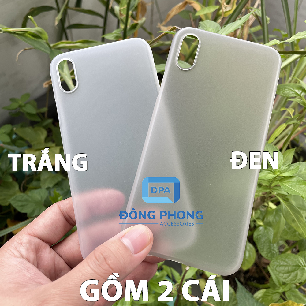 Combo 2 Ốp Lưng Trong Nhám Siêu Mỏng Unibody iPhone X, XS, XS MAX