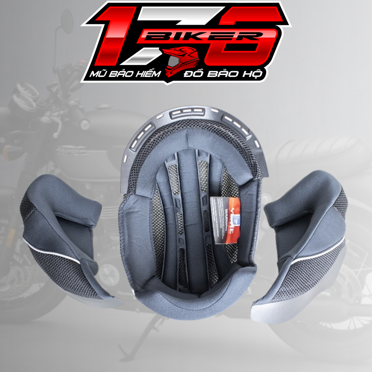 Lót mũ bảo hiểm 3/4 yohe 878/ 878 plus - biker 176 - mũ bảo hiểm & dầu nhớt vũng tàu