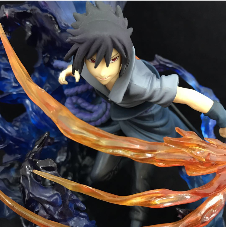 Mô Hình Naruto - Mô Hình Sasuke Susanoo sắc nét mặt sasuke rõ đẹp xanh chuẩn hình