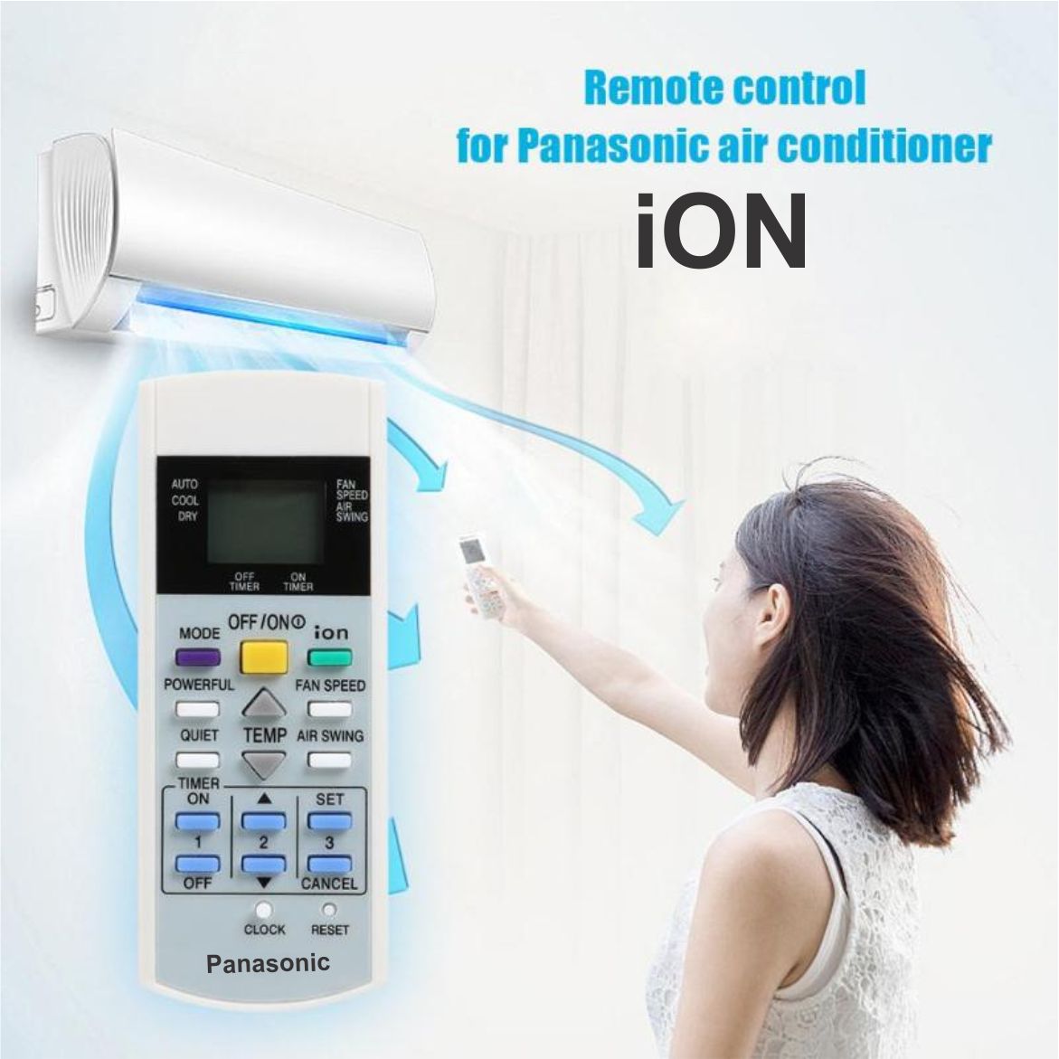Điều khiển điều hoà Panasonic ION