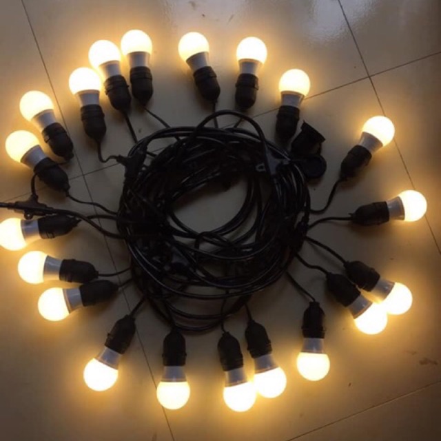 Dây đui đèn trang trí 5 mét 10 đui
