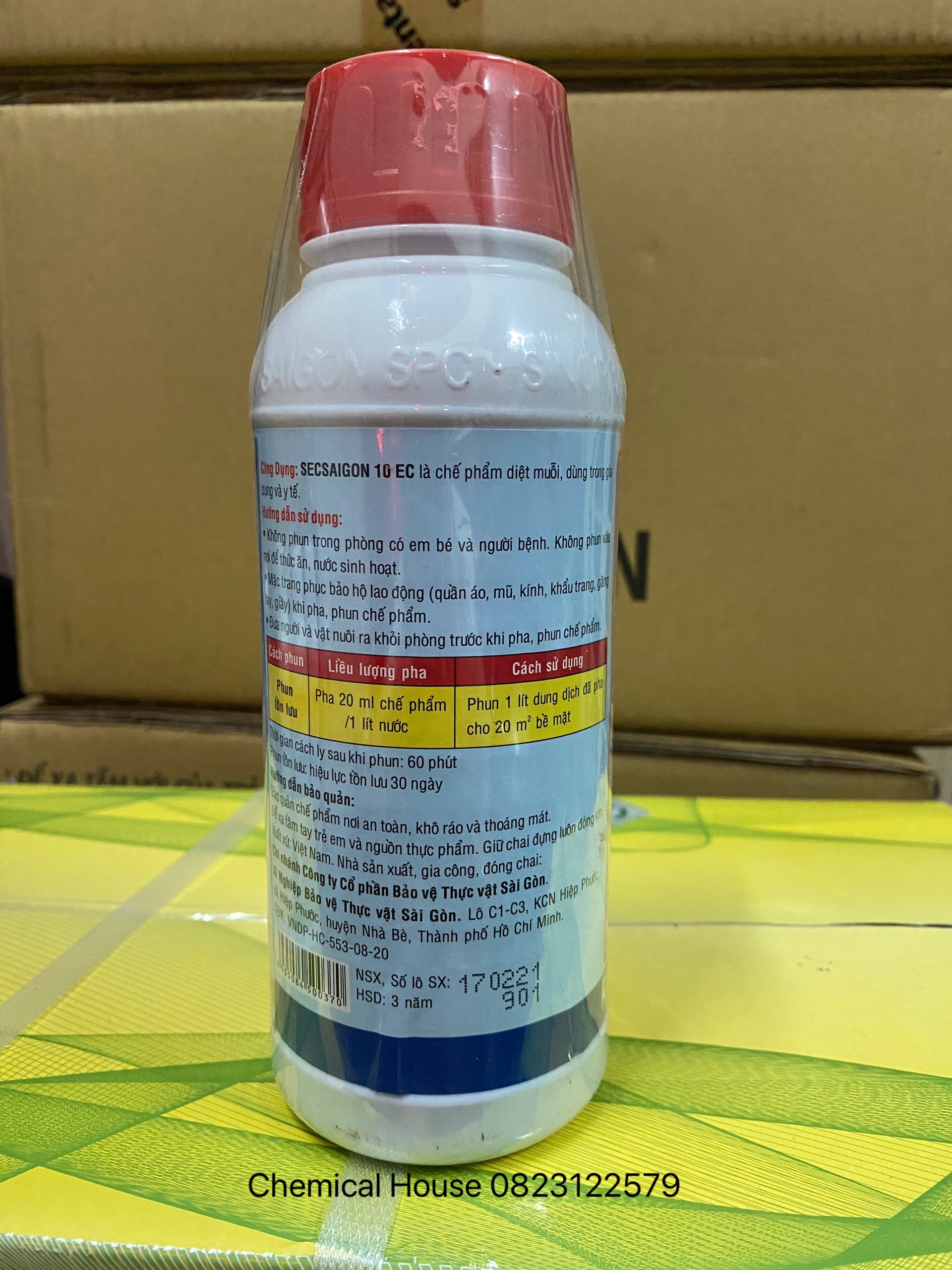 [HCM]THUỐC TRỪ MUỖI SECSAIGON 10EC 450ML hàng có sẵn
