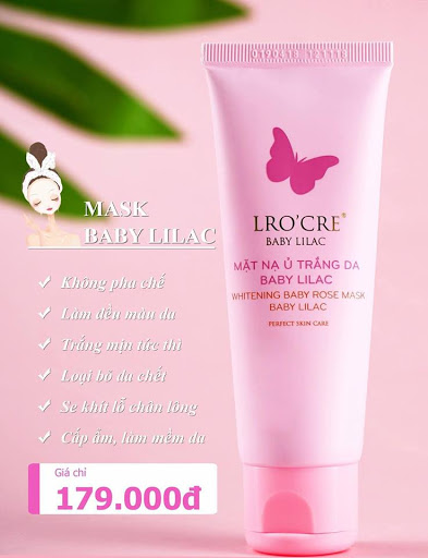 [HCM]Mặt Nạ Ủ Trắng Mịn Da Baby Lilac