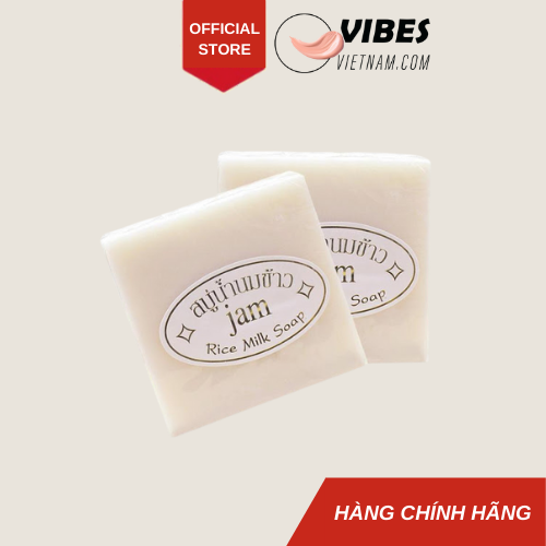 [Combo 2 bánh] Xà Phồng Gạo Trắng Da Jam Thái Lan