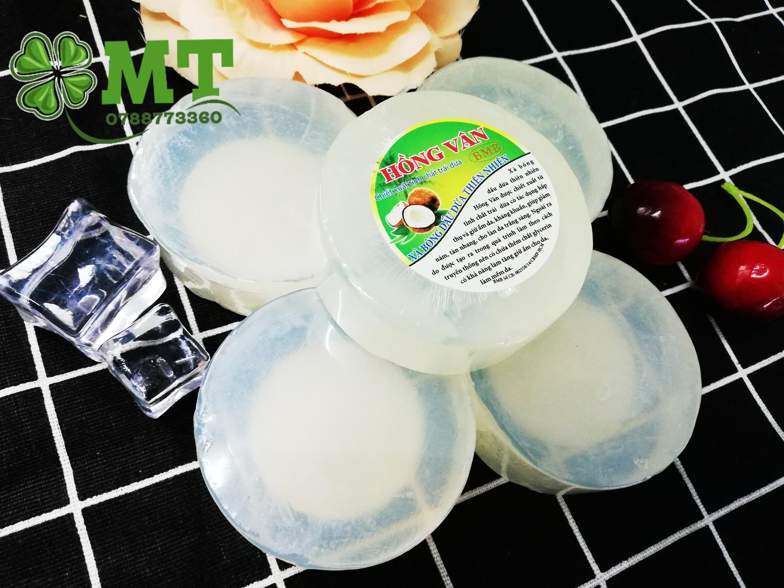 Xà bông dừa Hồng Vân 1 cục