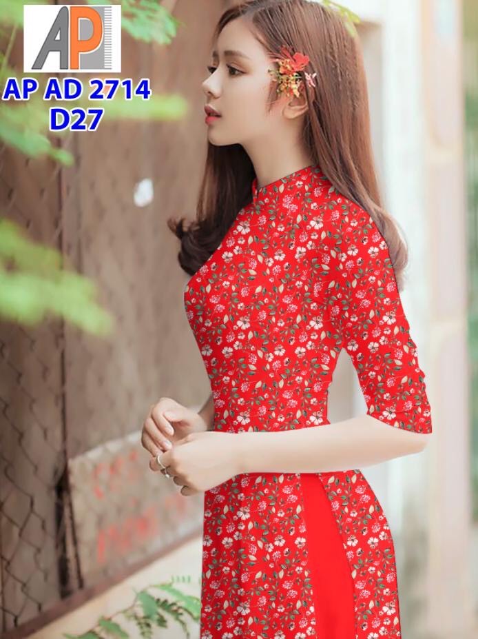Vải áo dài hoa nhí