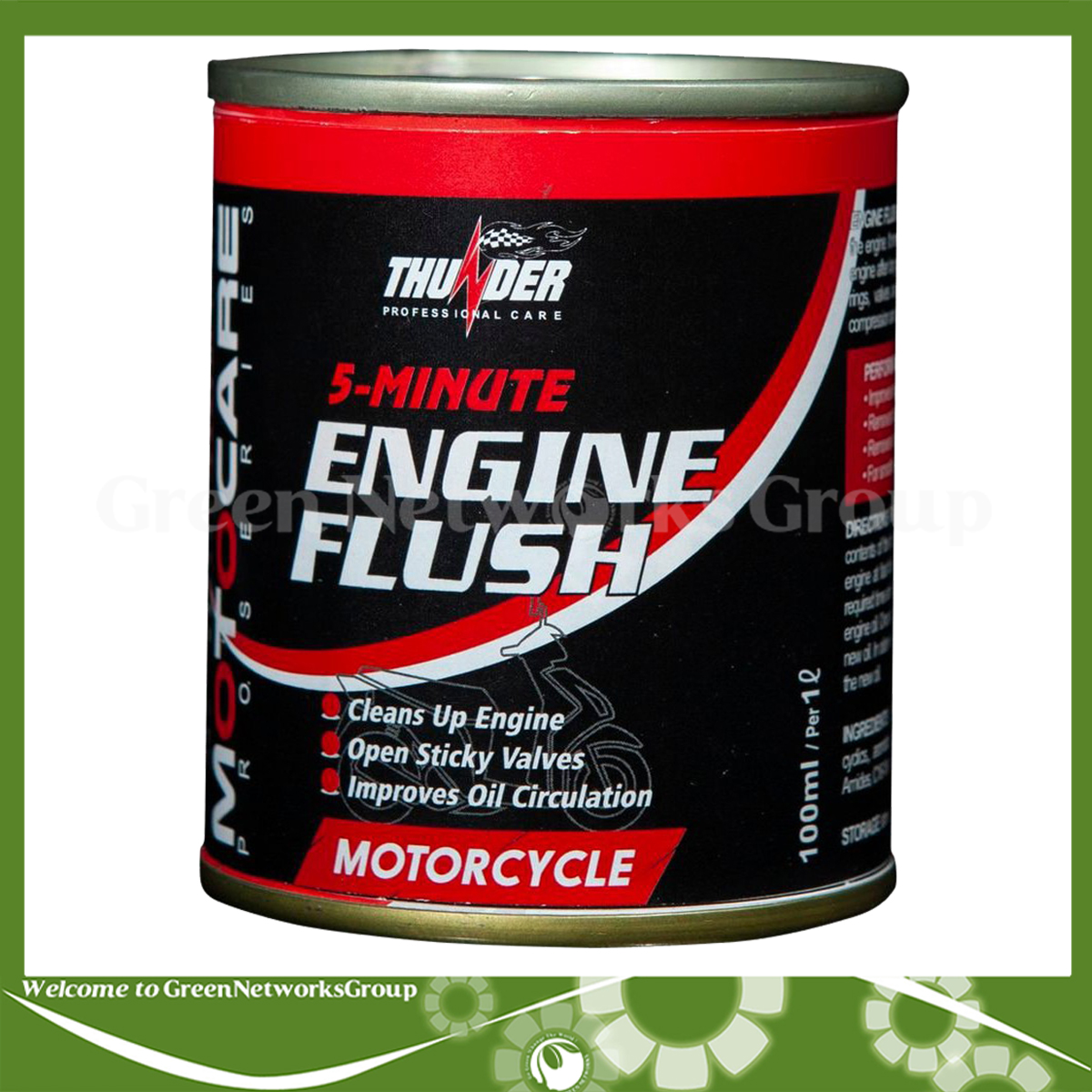 [HCM]Dung dịch súc rửa động cơ xe máy Thunder Engine Flush 100ml Greennetworks