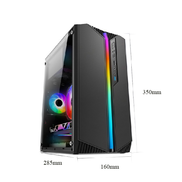 Vỏ case máy tính VSH RGB bên trong suốt