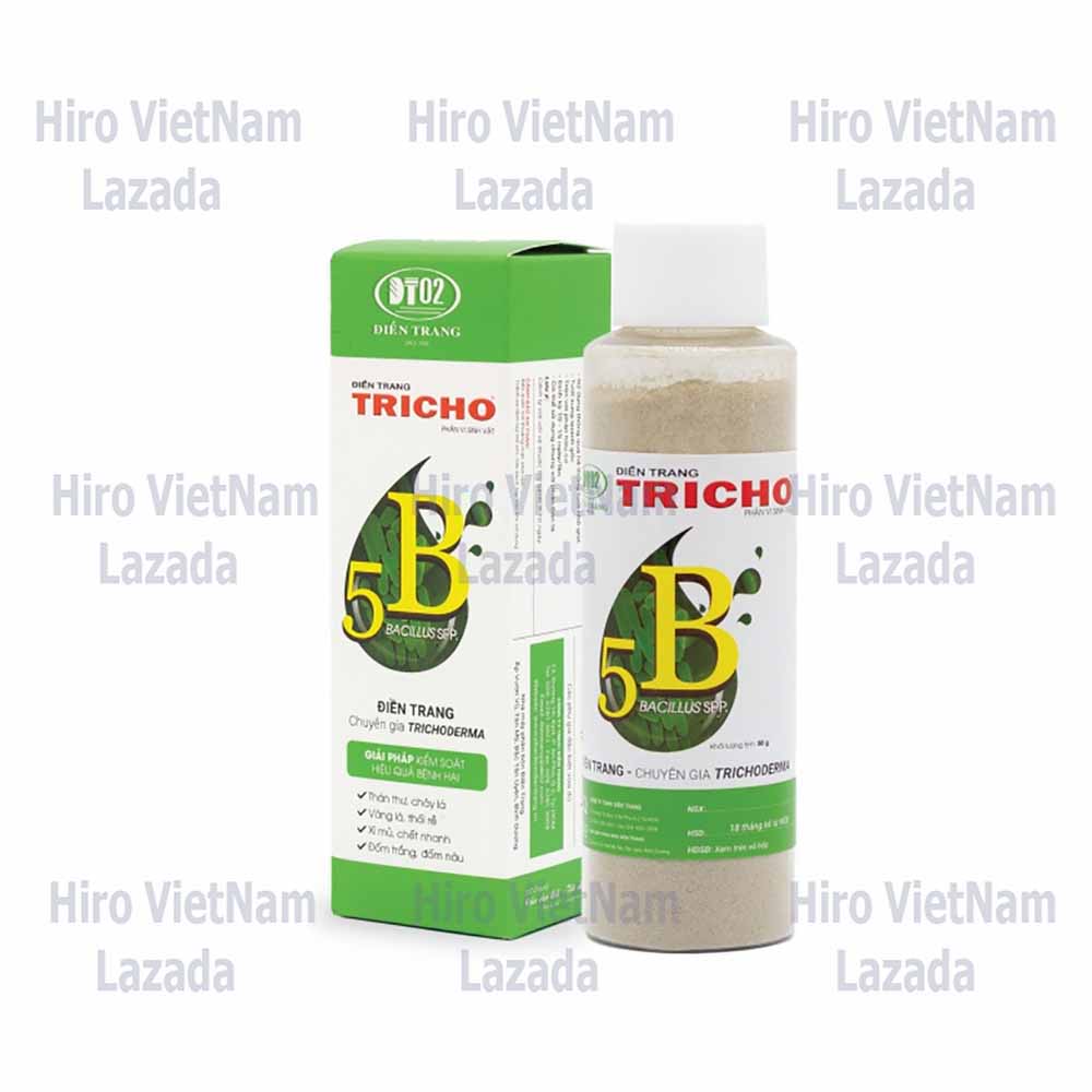 Combo 3 Hộp Nấm Trichoderma Phòng Ngừa Nấm Bệnh TRICHO 5B (Chai 50g)