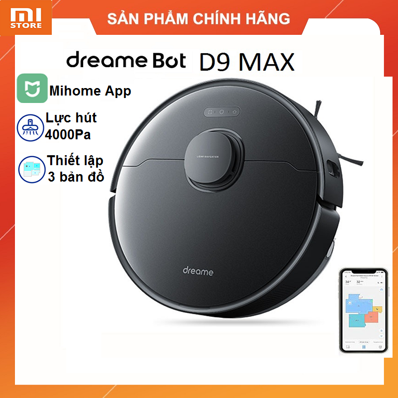 Robot Hút Bụi Lau Nhà Xiaomi Dreame D9 MAX chính hãng – Bản quốc tế bảo hành 12 tháng