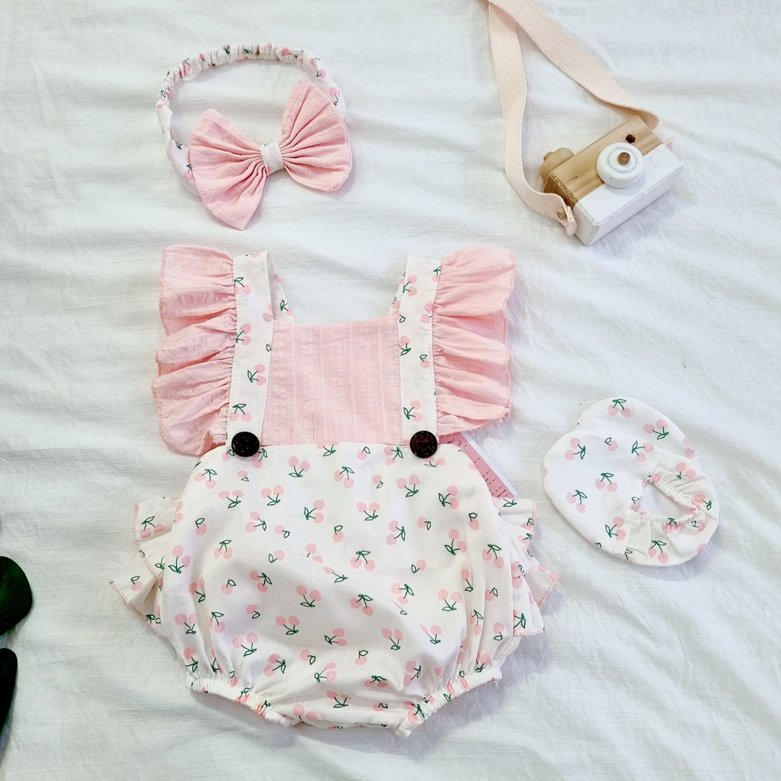 [ CÓ QUÀ TẶNG 🥰] Body áo liền quần cho bé đầy tháng, thôi nôi