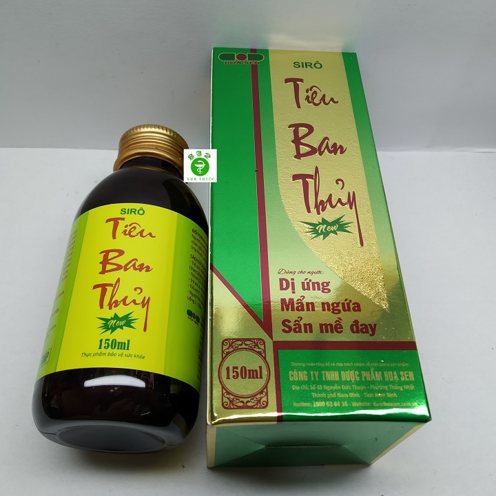 Siro Tiêu Ban Thủy lọ 150ml