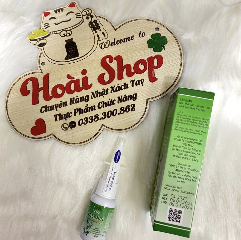 Xịt mũi AGERNIN Plus chai 15ml