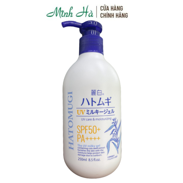 Sữa dưỡng thể Hatomugi UV Care & Moisturizing PFS50+ PA++++ chống nắng làm trắng da cao cấp