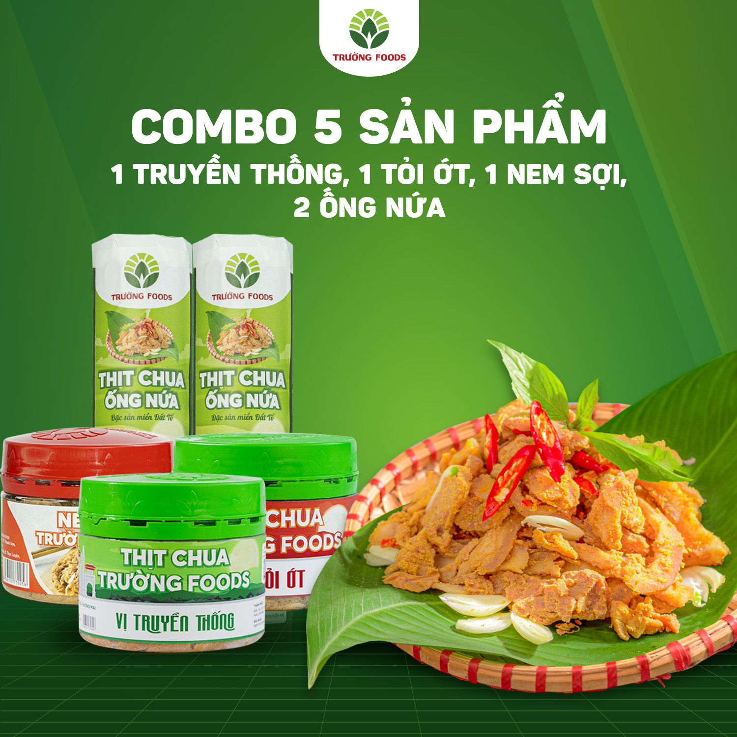 Combo 5 Hộp Thịt Chua Trường Foods