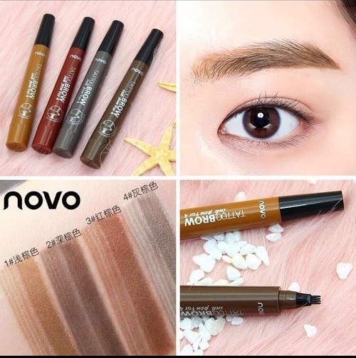 Chì Kẻ Mày Phẩy Sợi  5D Chính Hãng NOVO
