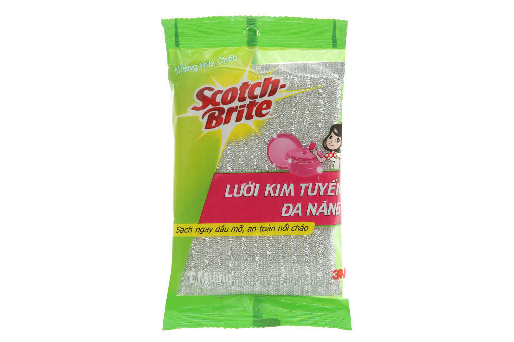 [HCM]Miếng rửa chén mặt lưới 3M Scot ENG115