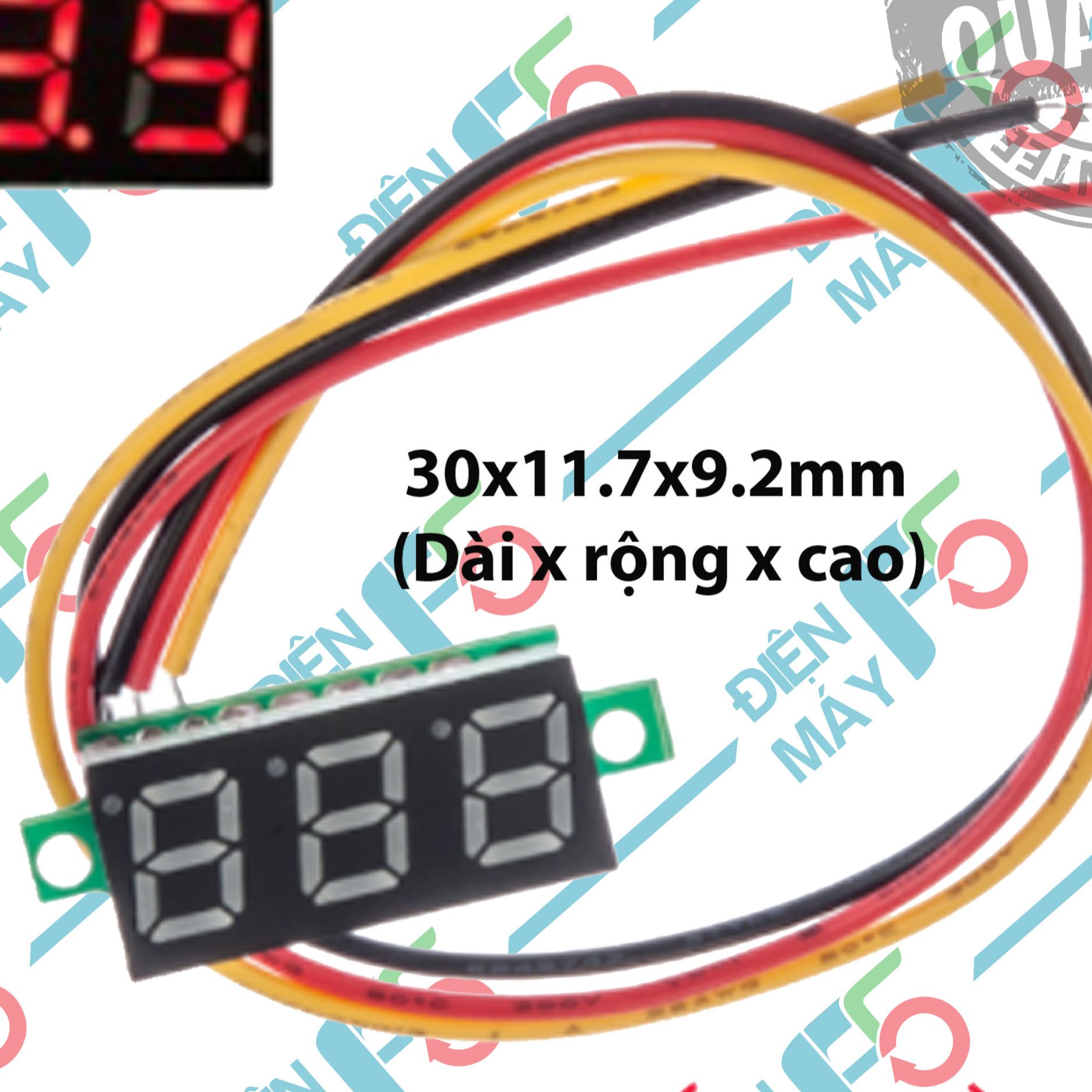 DMF5 Đồng hồ LED đo nguồn DC 0 - 100v LED báo Vol