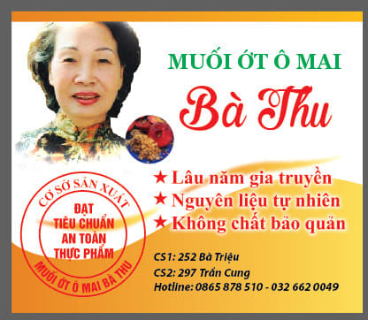 Muối Ô Mai Bà Thu - Túi 500g