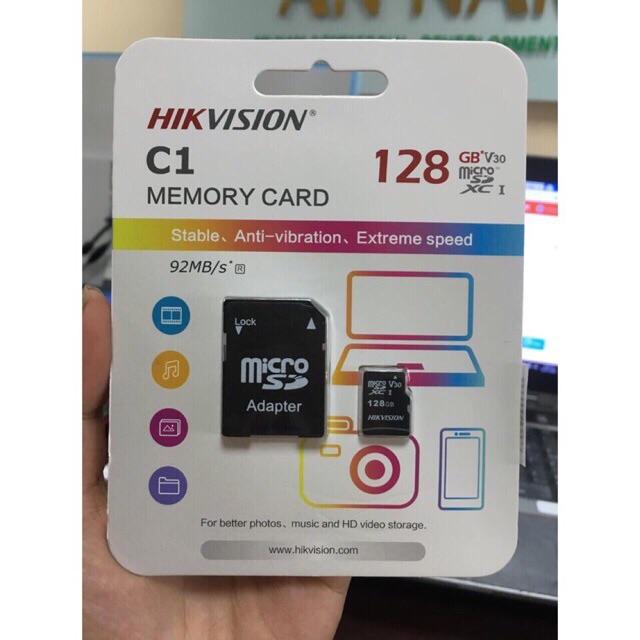 [HCM]Thẻ nhớ Hikvision 128GB C1 92Mb/s