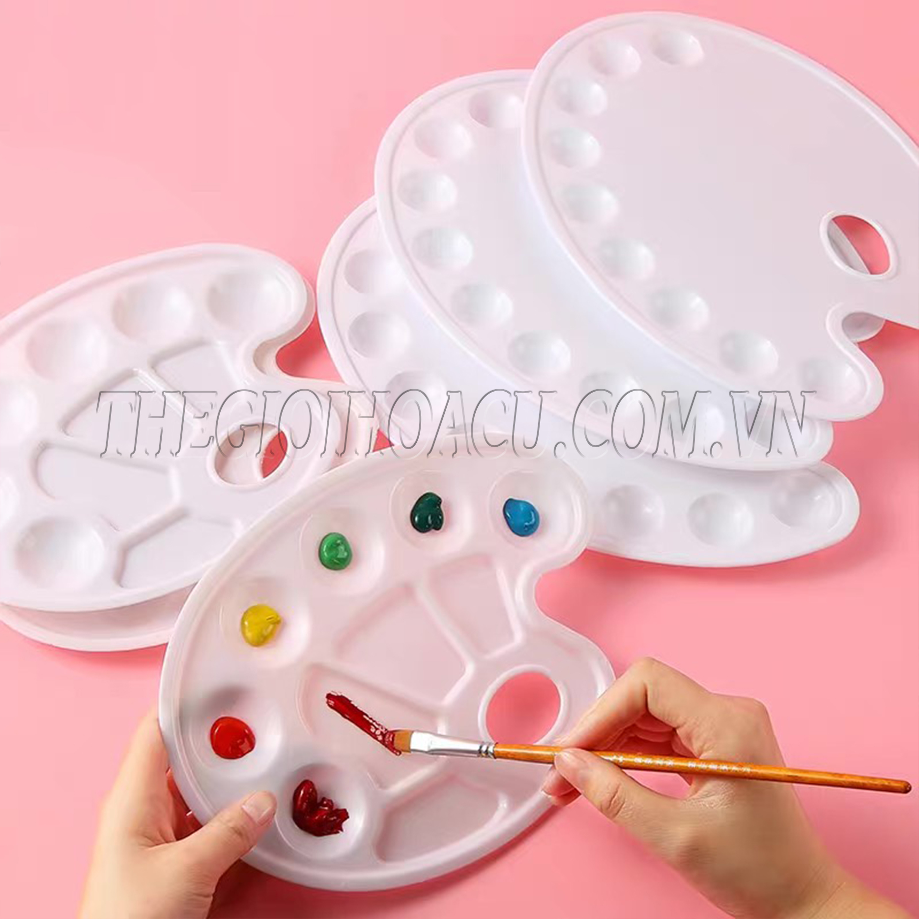 [HCM]Khay Bảng pha màu Nhựa (Palette)