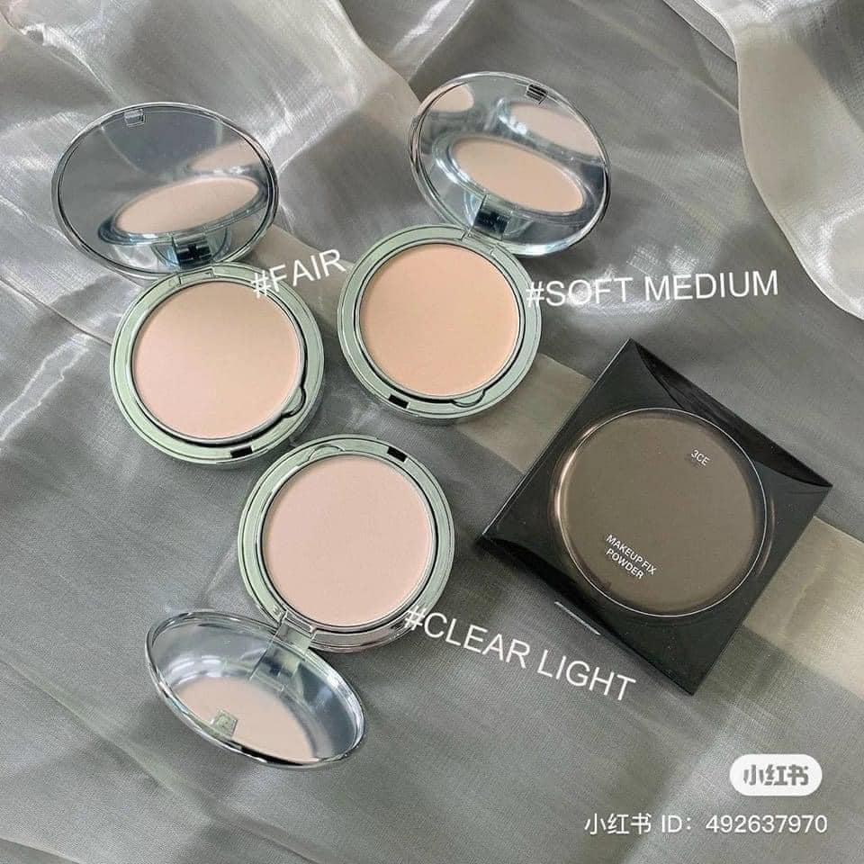Phấn Phủ Nén Kiềm Dầu 3CE Makeup Fix Powder (Fair - Clear Light - Soft Medium)