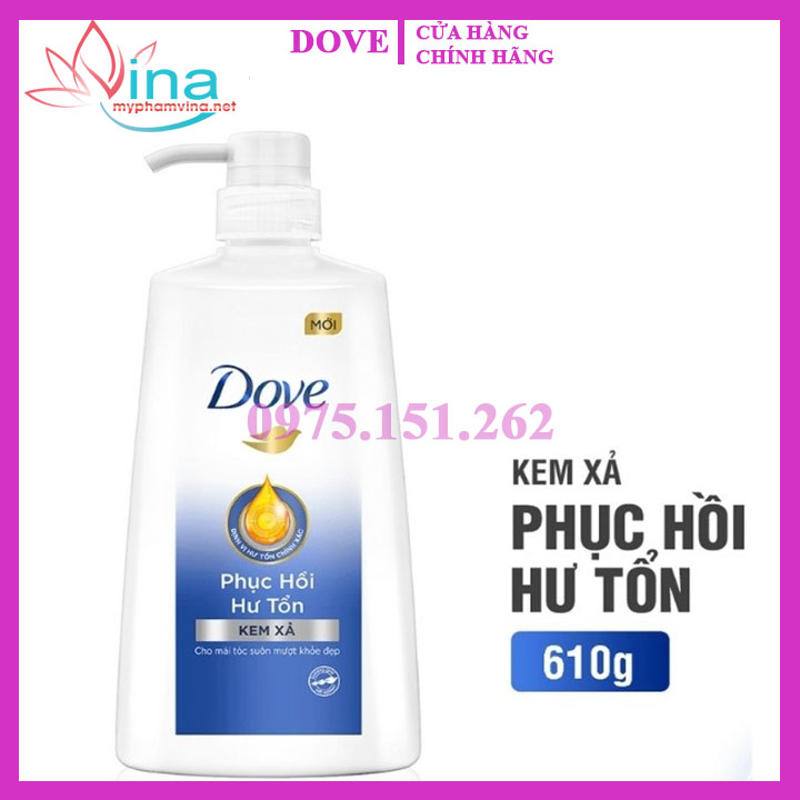Dầu xả Dove phục hồi hư tổn chai 650gr