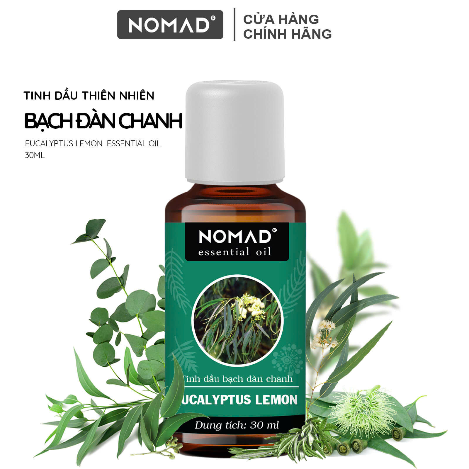 Tinh Dầu Bạch Đàn Chanh Nguyên Chất Nomad Essential Oils Eucalyptus Lemon