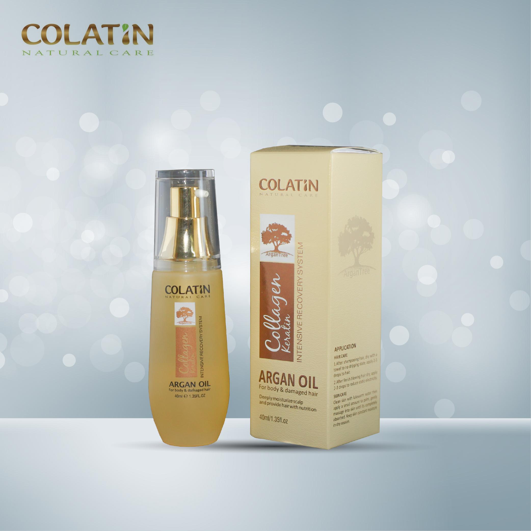 TINH DẦU DƯỠNG BÓNG TÓC COLATIN ARGANOIL SERUM 40ML