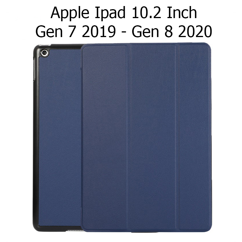 Bao da cover cho ipad gen 9 8 7 10.2 inch 2021 hỗ trợ smart cover