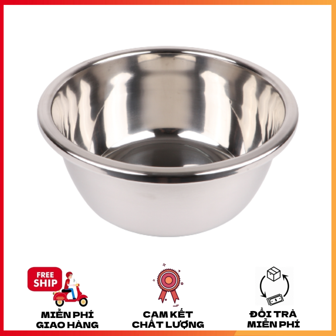 Bộ thau inox 5 món cao cấp đa năng (Size 14-16-20-22-24cm)