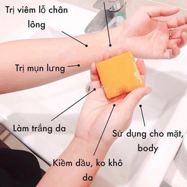 Xà phòng nghệ Jam Thái Lan (soap nghệ)