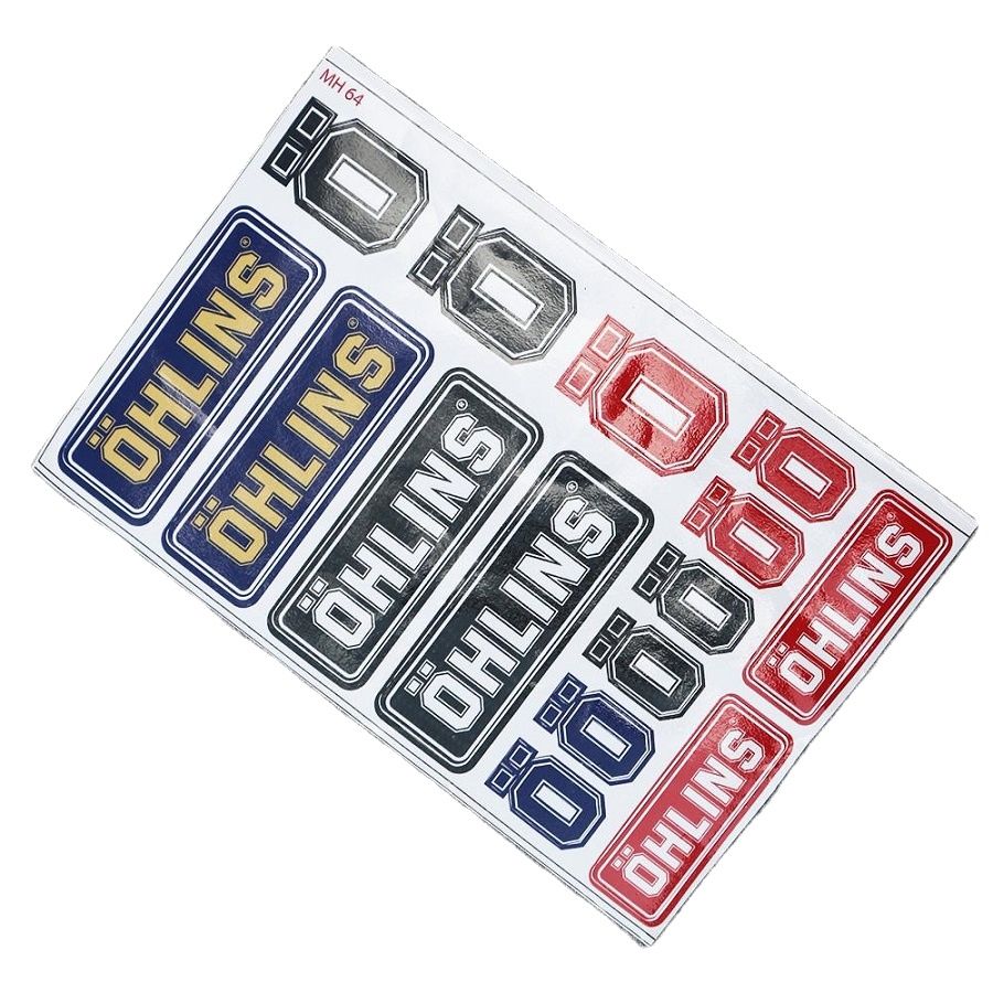 (TRANG TRÍ) BỘ Tem logo, decal logo dán xe máy huy hiệu chữ O DÁN PHUỘC (mẫu 1)