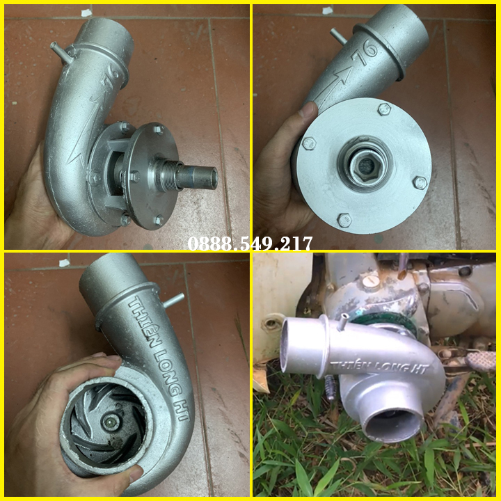 Bơm Nước Gắn Xe Máy Đầu Ra Vào 76