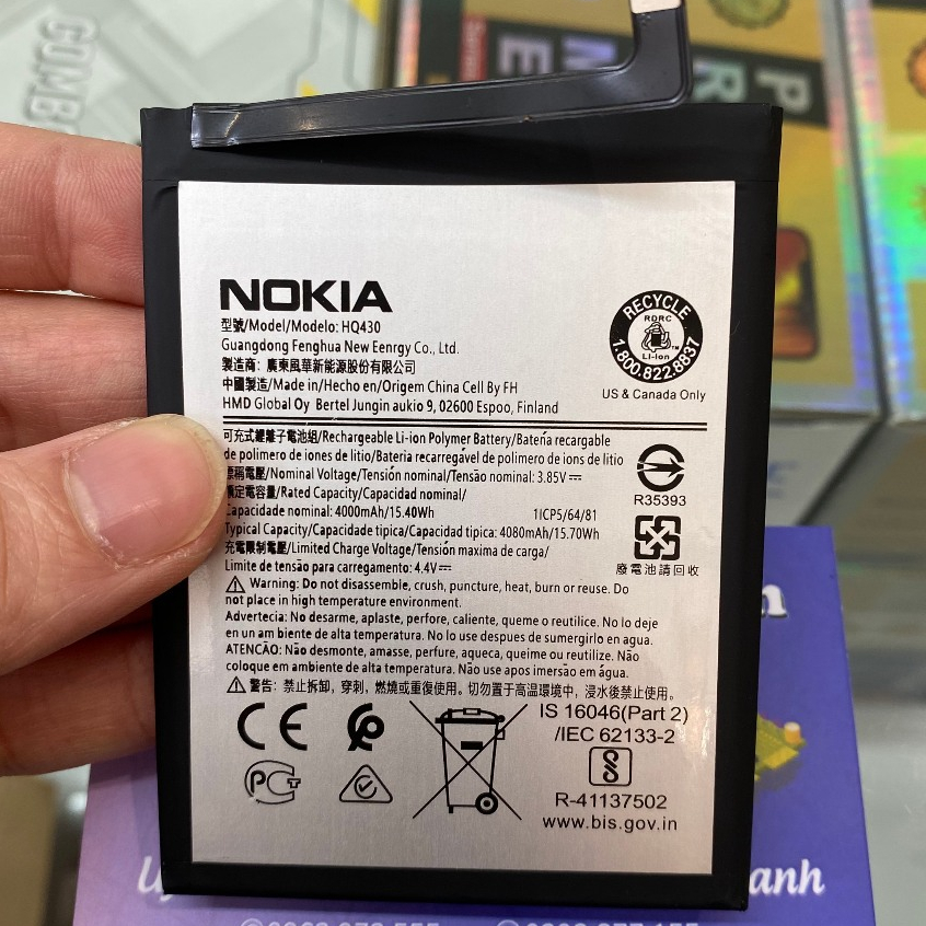 Pin Nokia 3.4 / 5.4 (HQ430) loại 1