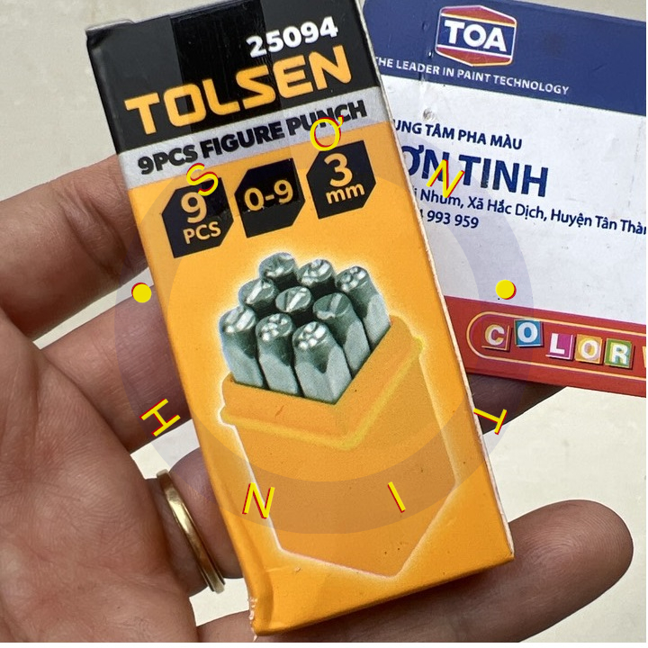 Đóng số 9 cây 3mm tolsen 25094
