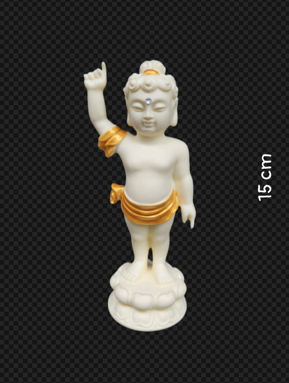 Tượng phật đản sanh nhí 15cm siêu đẹp tamlinhngocbao