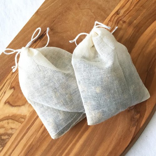 Combo 10-20 Túi lọc trà có dây rút 8x10cm túi đựng hoa khô thảo mộc
