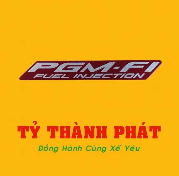 Tem chử pgm fi xe đô đậm 350