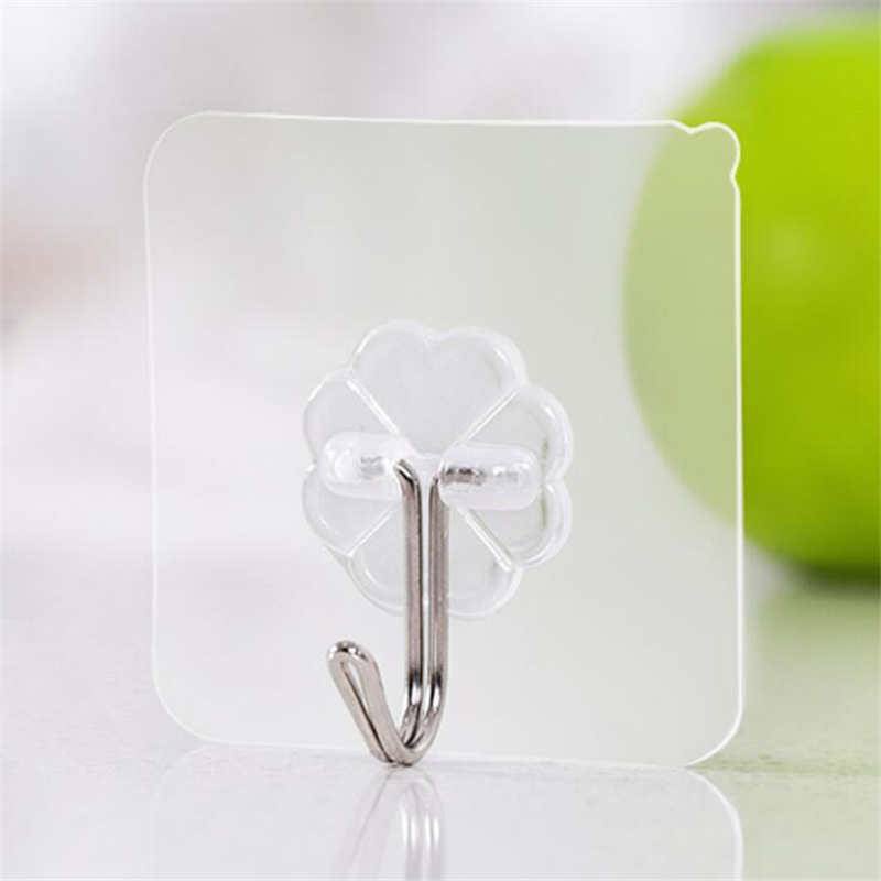 Set 10 Móc Dán Tường Chịu Lực Siêu Dính Trong Suốt