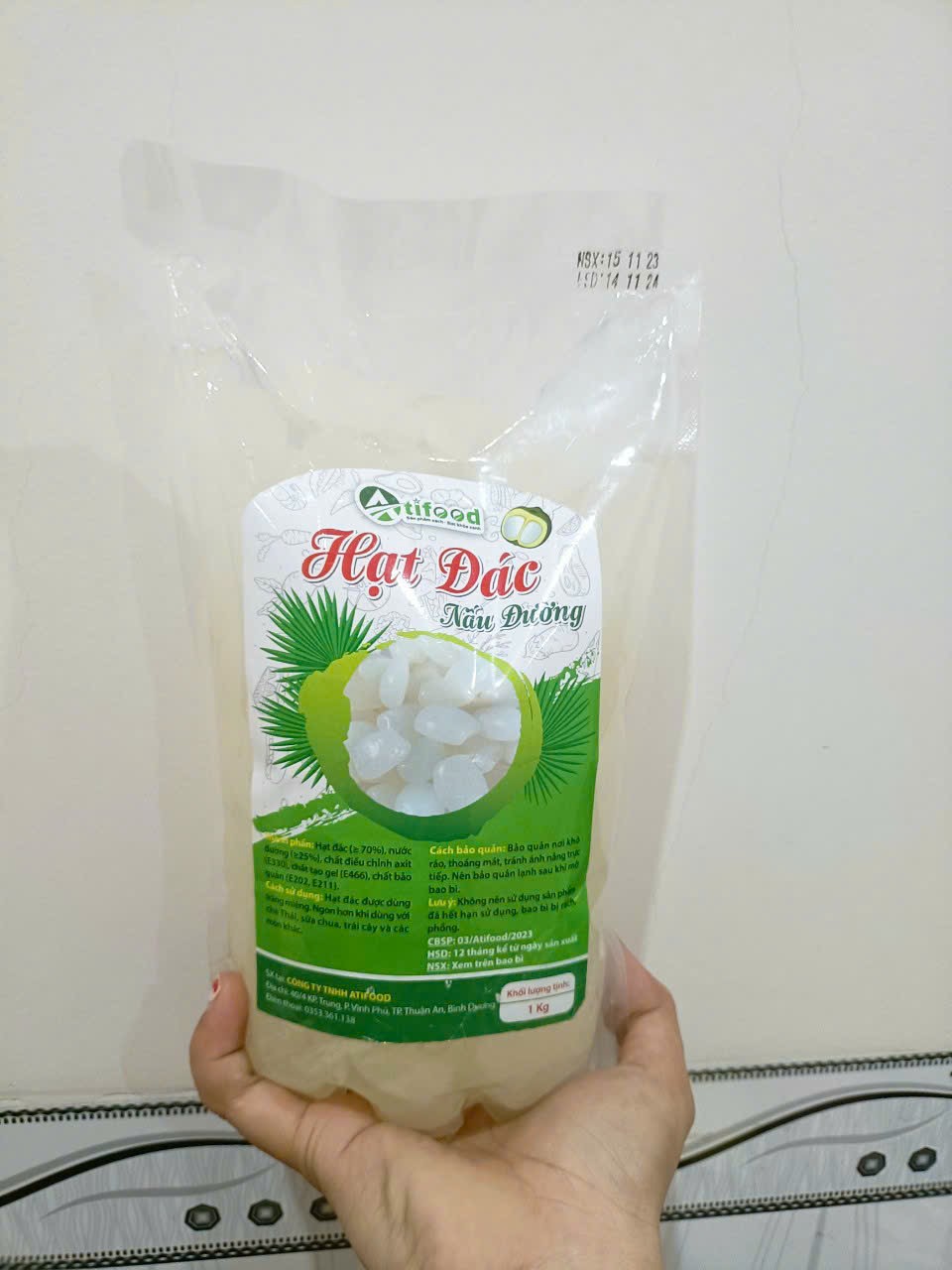 Hạt Đác Nấu Đường Atifood 1kg