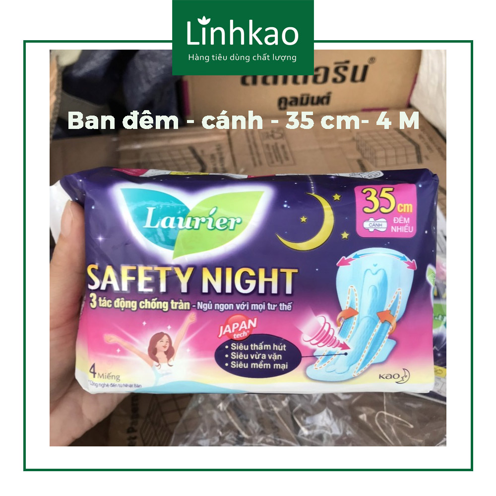 Combo 2 Băng vệ sinh Laurier đêm 35cm.