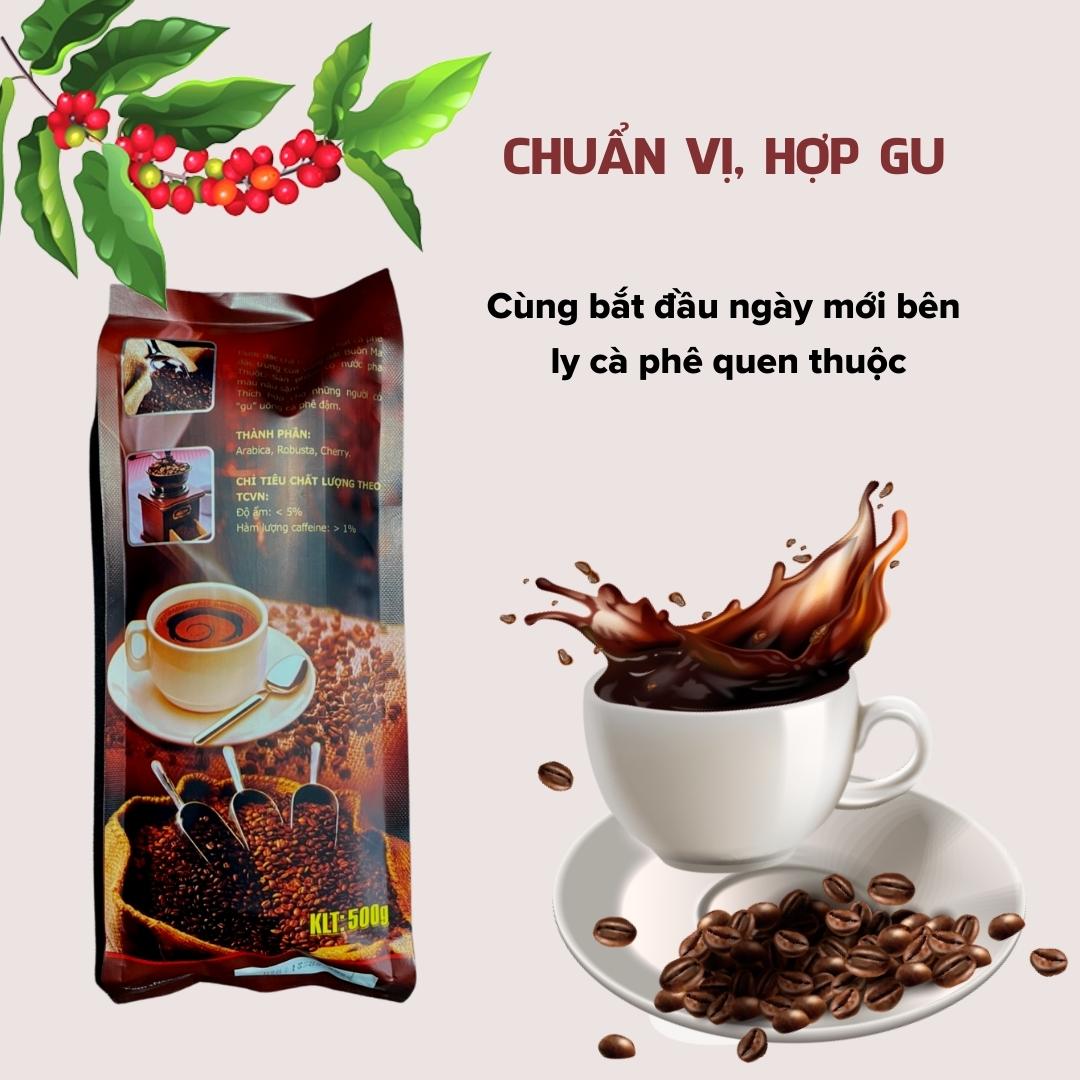 Cà phê rang xay thượng hạng bịch đại 500gram - BINZINSON