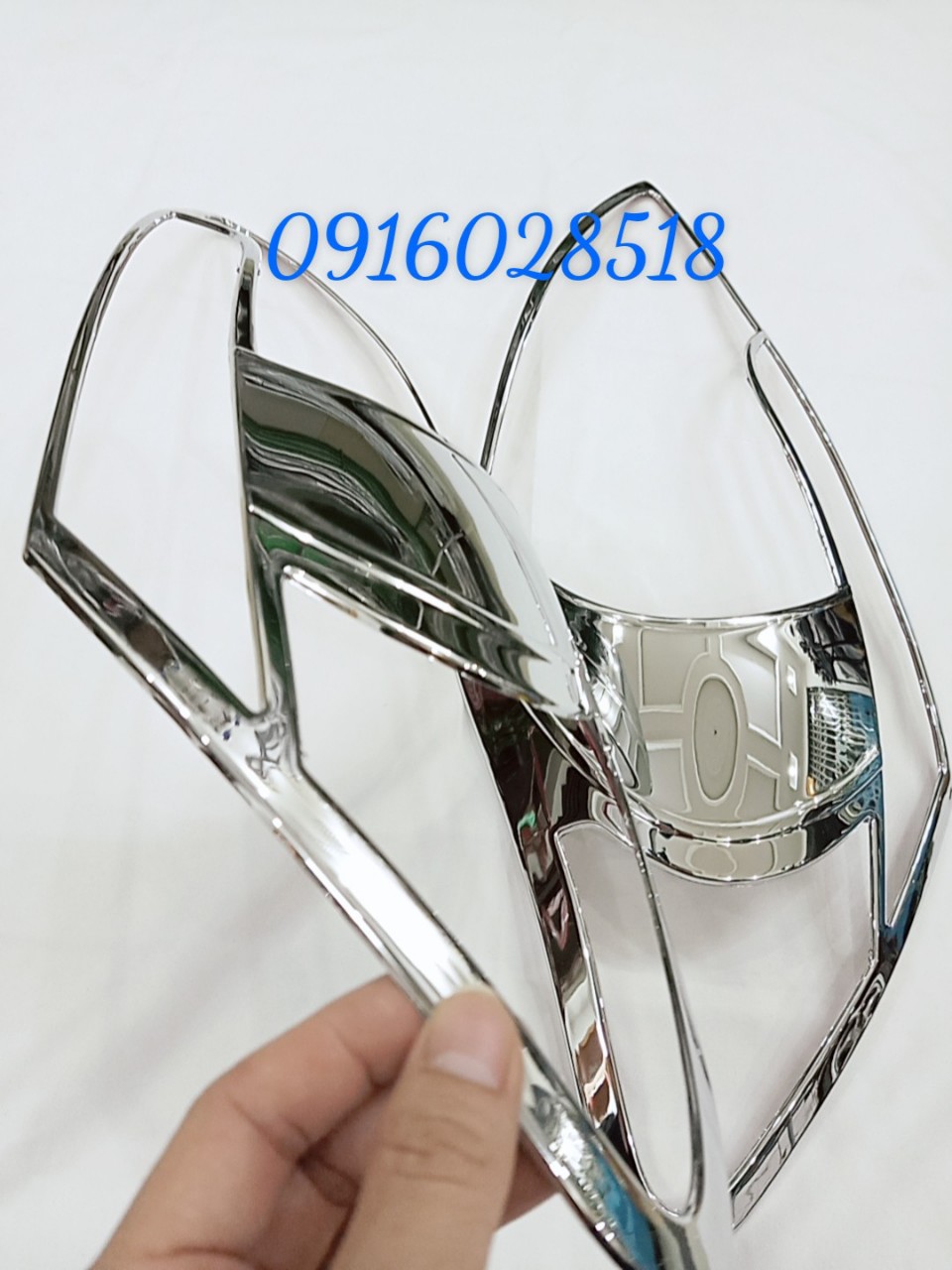 Ốp viền đèn pha hậu toyota vios 2008-2010-2012 mạ crom, chống xước