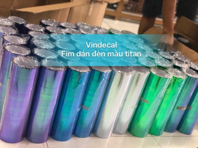 1 mét Fim dán đèn màu titan khổ 30x100cm