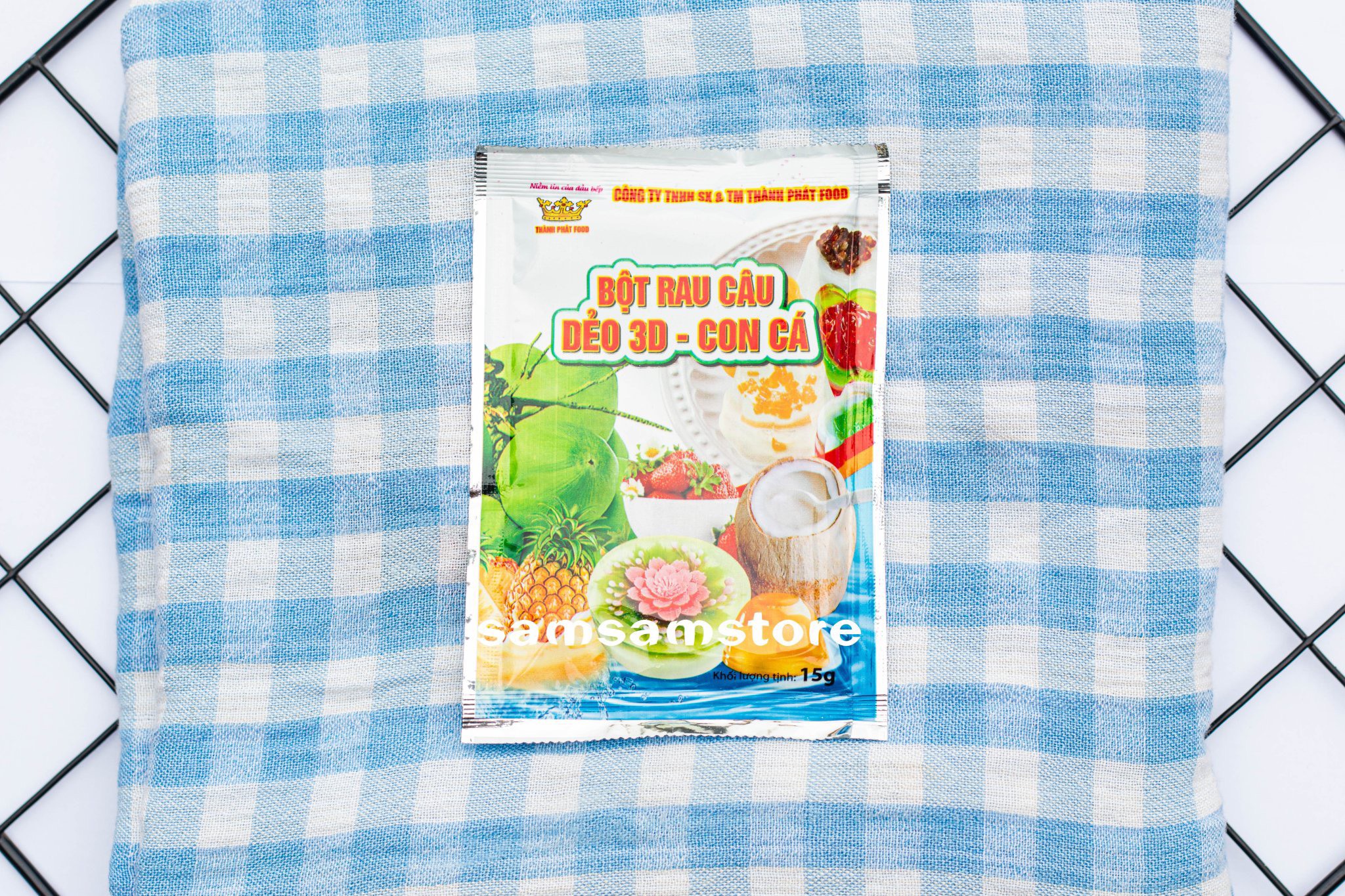 Bột rau câu dẻo 3D - Con cá