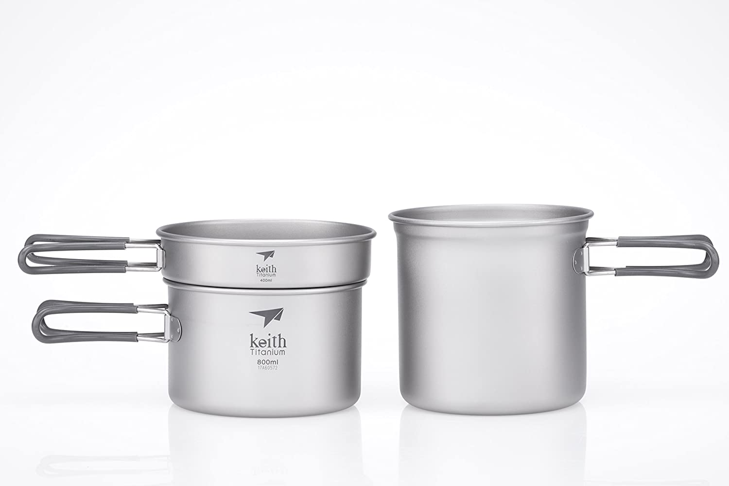 [HCM]Bộ Nồi Keith 3-Piece Titanium Pot And Pan Cook Set Ti6014