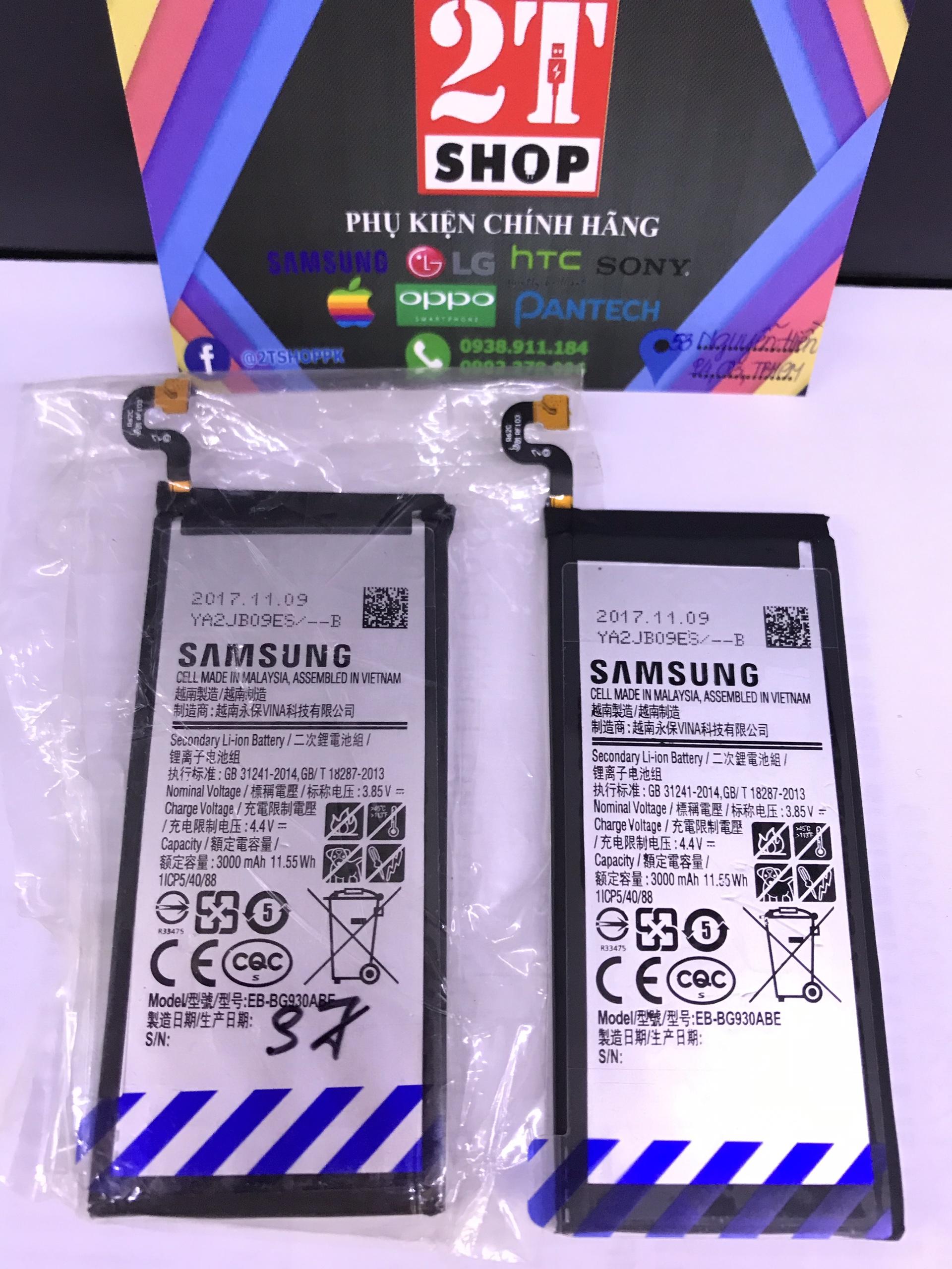 PIN SS S7 CHÍNH HÃNG (3000MAH) EB-BG930ABA (BAO CHECK SAMSUNG TOÀN QUỐC)