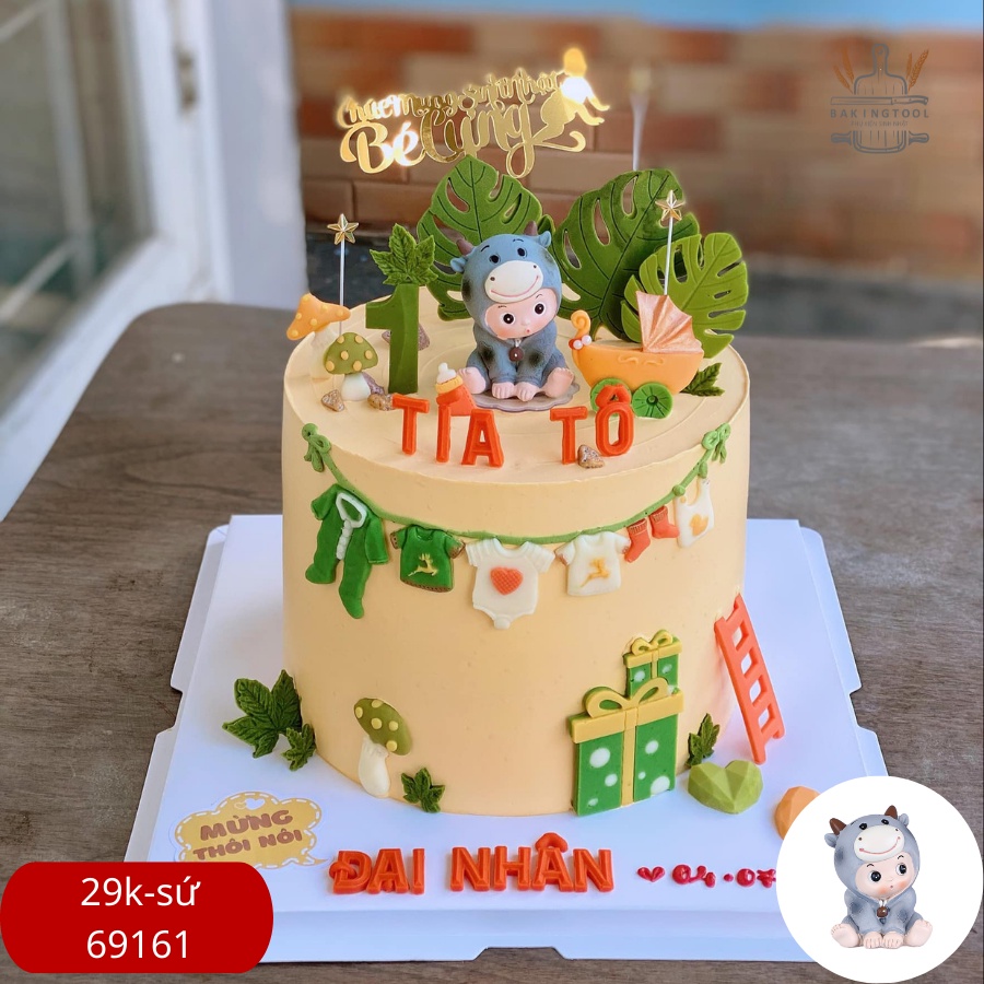 Bánh Kem Vẽ Con Trâu TP 1320 | TÍN PHÁT BAKERY